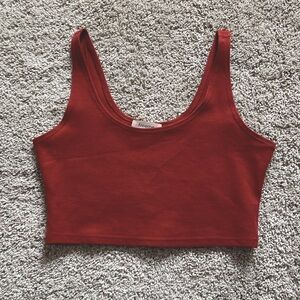 freeme • Rust Ponte Crop Tank